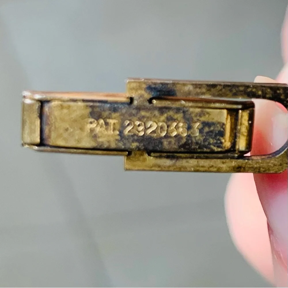 Masonic Cufflinks by Avedon Brass Vintage Rare Patent#2920363 Pivot features